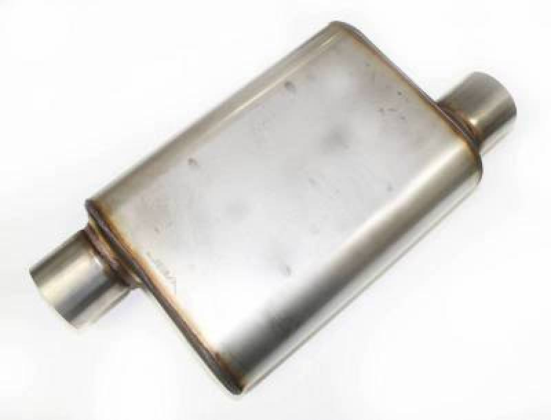JBA Universal Chambered Style 304SS Muffler 13x9.75x4in 3in Inlet Diameter - 40-301300