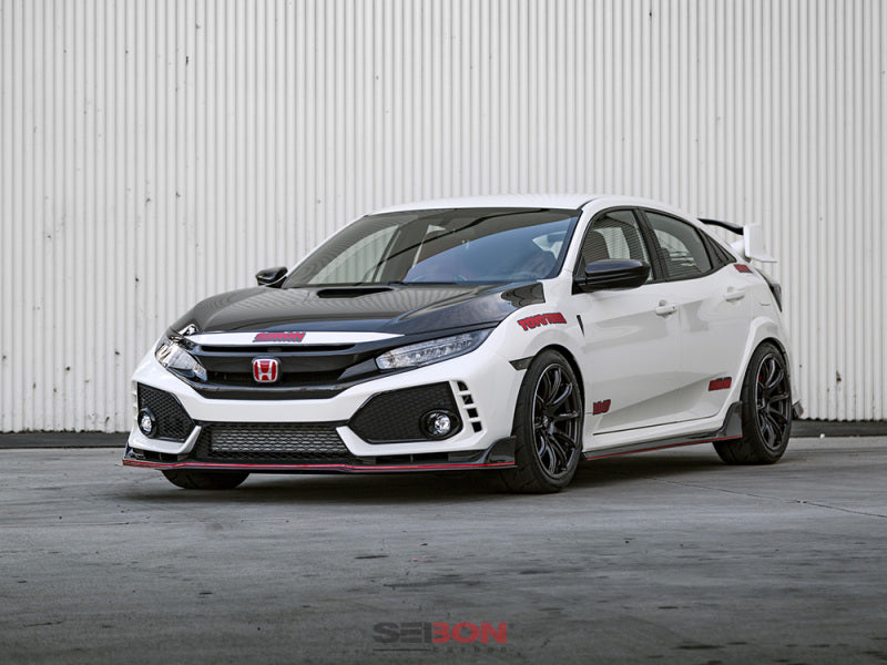Seibon 16-18 Honda Civic OEM-Style Carbon Fiber Front Grill - FG16HDCV4D