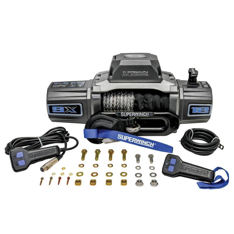 Superwinch 12000 LBS 12V DC 3/8in x 80ft Synthetic Rope - 1712201