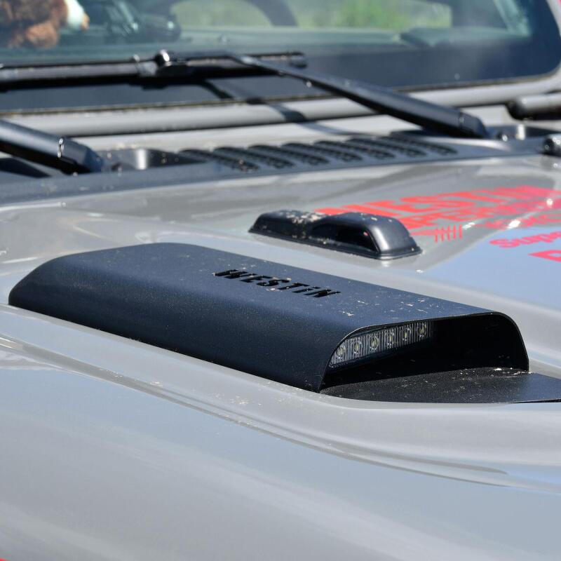 Westin 18-20 Jeep Wrangler JL 2dr LED Hood Scoops - - 62-41115