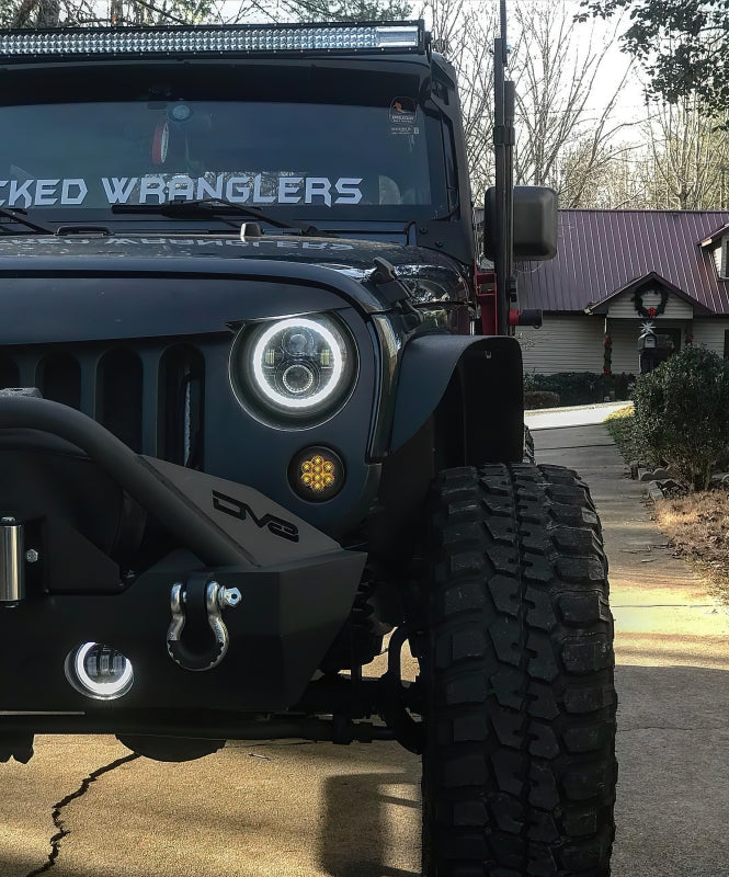 Oracle 07-18 Jeep Wrangler JK Switchback LED Halo Headlights - - 5769-123