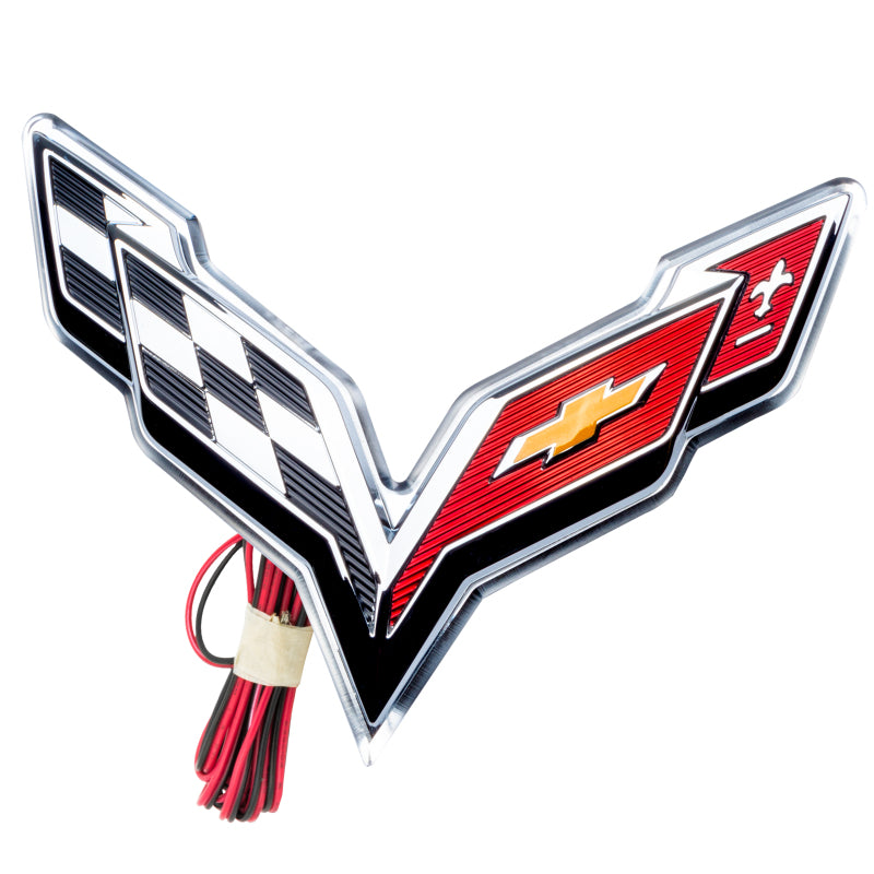 Oracle Corvette C7 Rear Illuminated Emblem - UV/Purple - 3633-007