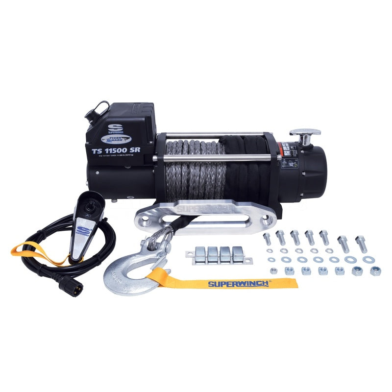 Superwinch 11500 LBS 12V DC 3/8in x 80ft Synthetic Rope - 1511201