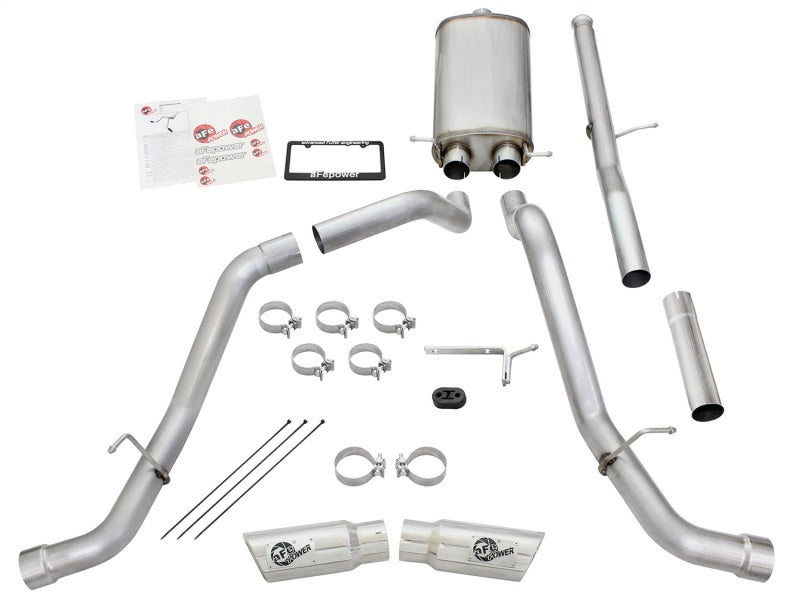 aFe Mach Force-XP Exhaust 3in Cat-Back SS 14-15 GM 1500 - 49-44057-P