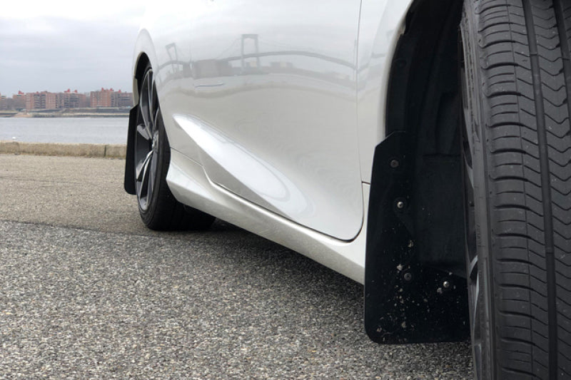 Rally Armor 16-21 Honda Civic Si Red UR Mud Flap - MF50-UR-RD/BLK
