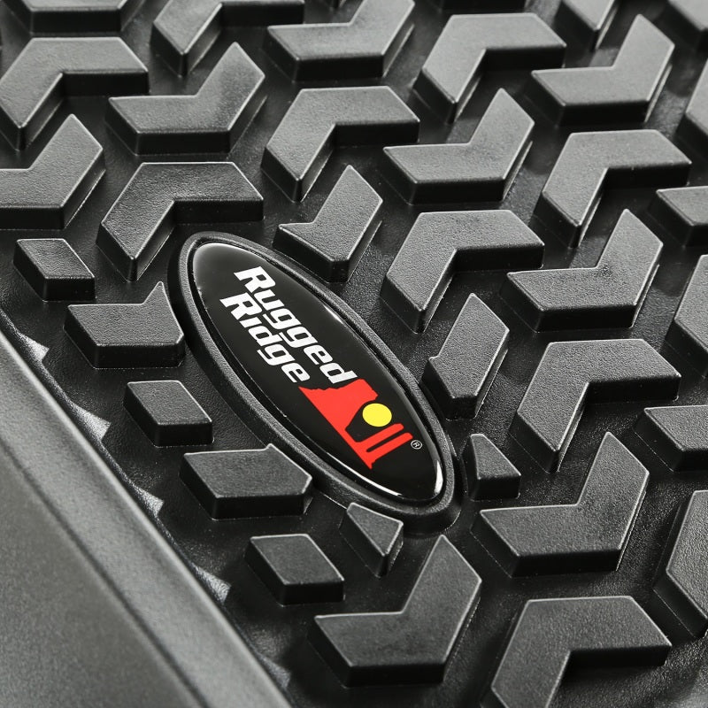 Rugged Ridge Floor Liner Rear Black 2007-2018 Jeep Wrangler Unlimited - 12950.01
