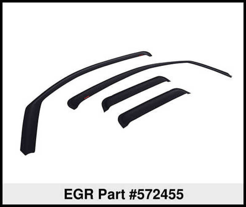 EGR 02-08 Dodge F/S Pickup Quad Cab In-Channel Window Visors - 572455