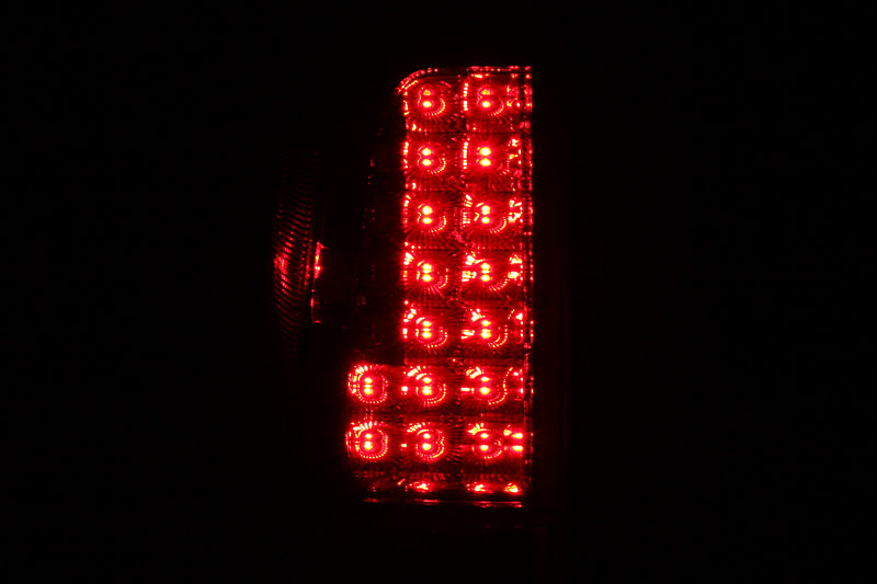 ANZO 2005-2008 Nissan Frontier LED Taillights Red/Clear - 311071