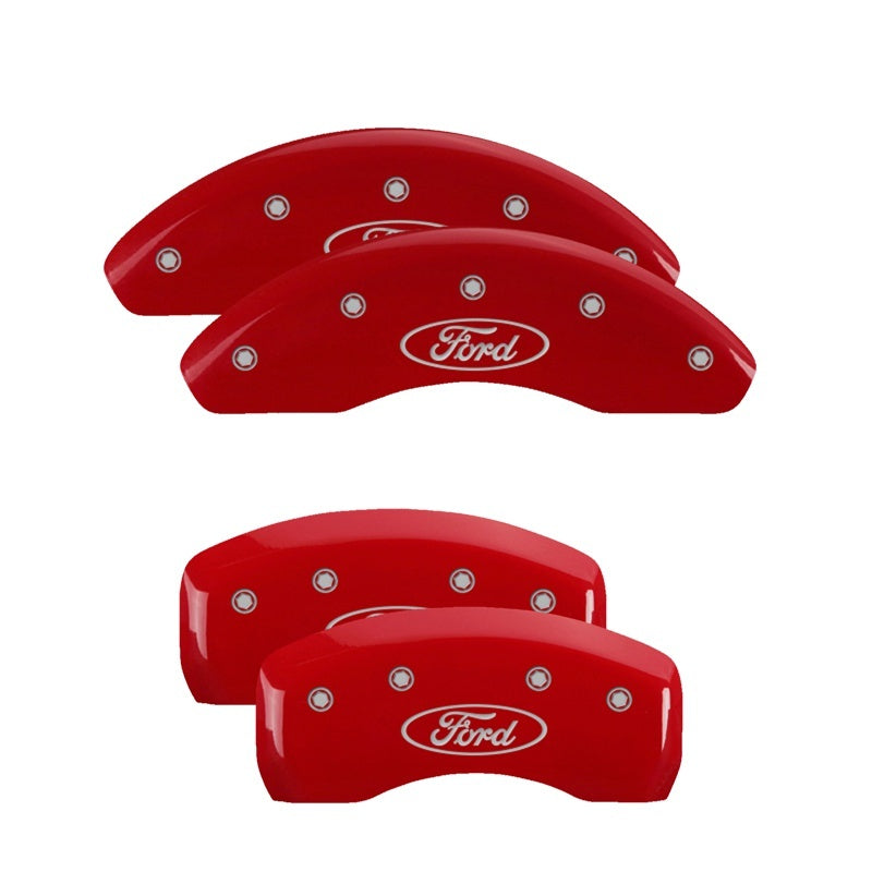 MGP 4 Caliper Covers Engraved Front & Rear Ford Oval - 10255SFRDRD