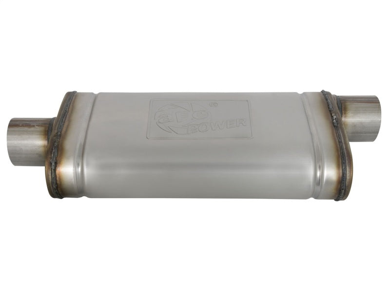 aFe MACHForce XP SS Muffler 3in Center Inlet / 3in - 49M00020