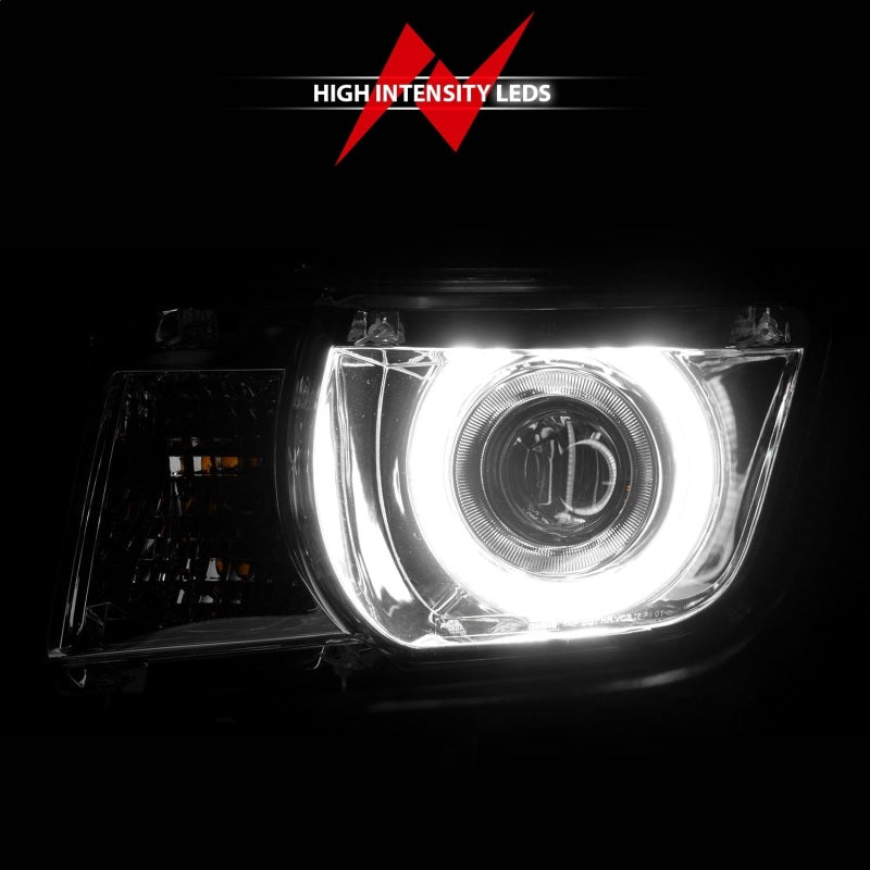 ANZO 2010-2013 Chevrolet Camaro Projector Headlights w/ Halo Chrome (CCFL) - 121311