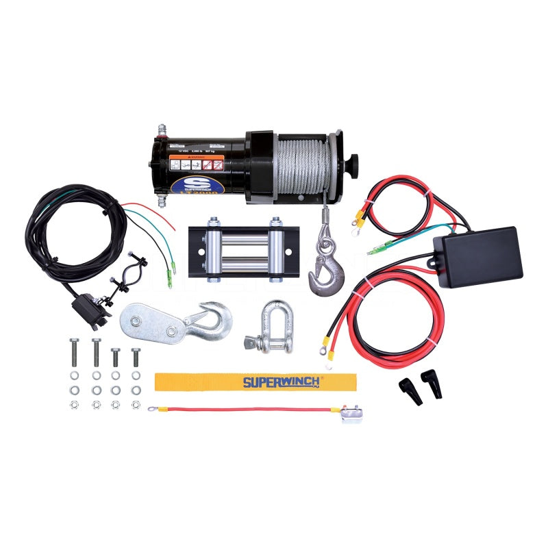 Superwinch 2000 LBS 12V DC 5/32in x 49ft Steel Rope - 1120210