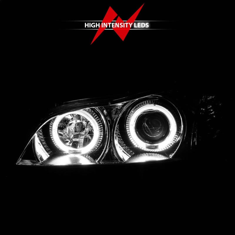 ANZO 2000-2004 Infiniti I30 Projector Headlights w/ Halo Chrome - 121078