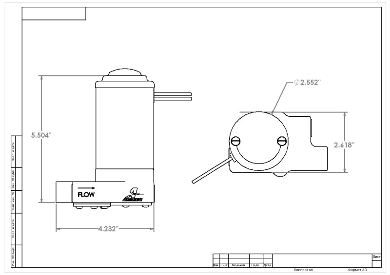 Aeromotive Street Pump 7-PSI - AN-08 Ports - 11219