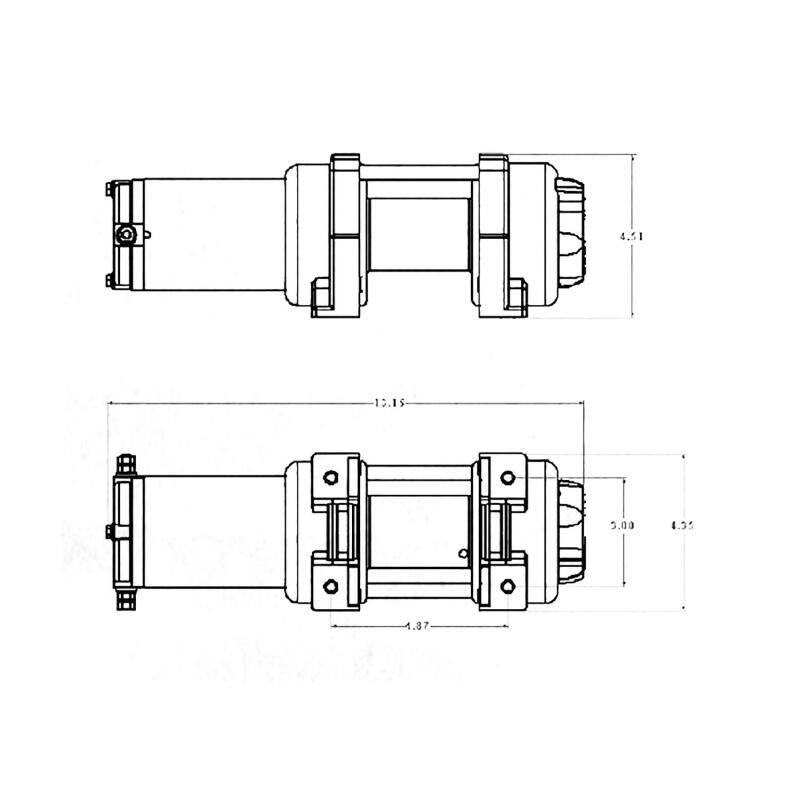 Superwinch 4000 LBS 12V DC 3/16in x 50ft Steel Rope - 1140220