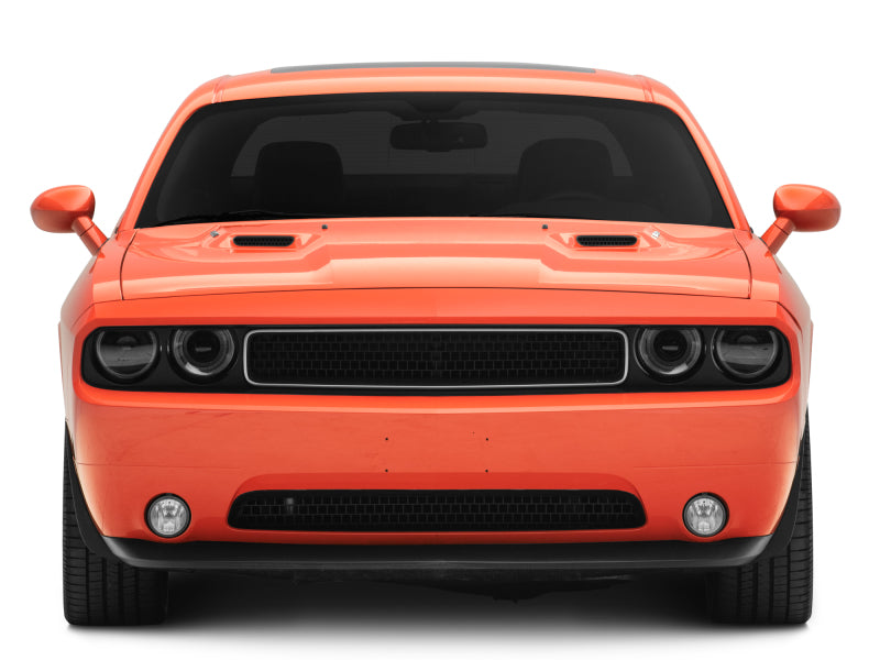 Raxiom 08-14 Dodge Challenger Halo Projctr Headlights w/Sequential Turn Signals-Blk - CH3761