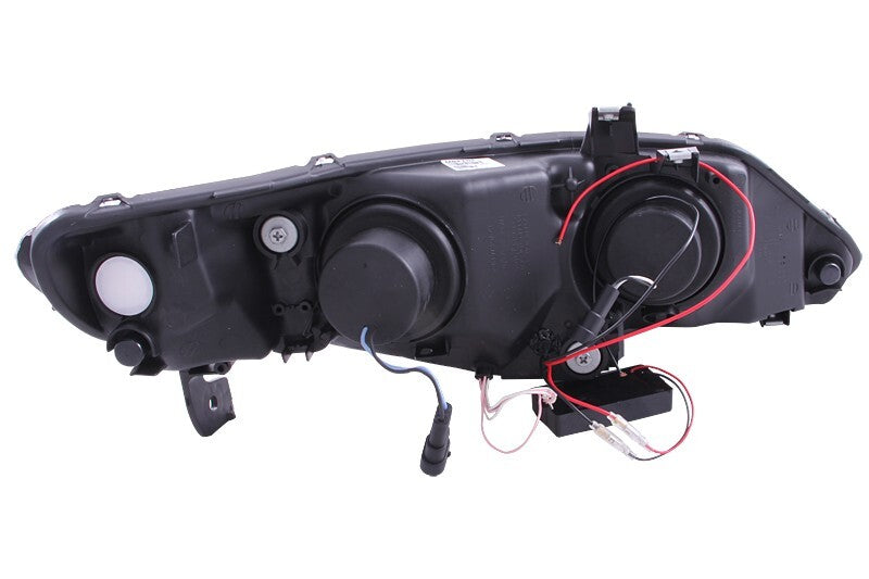 ANZO 2006-2011 Honda Civic Projector Headlights w/ Halo Black (CCFL) - 121454