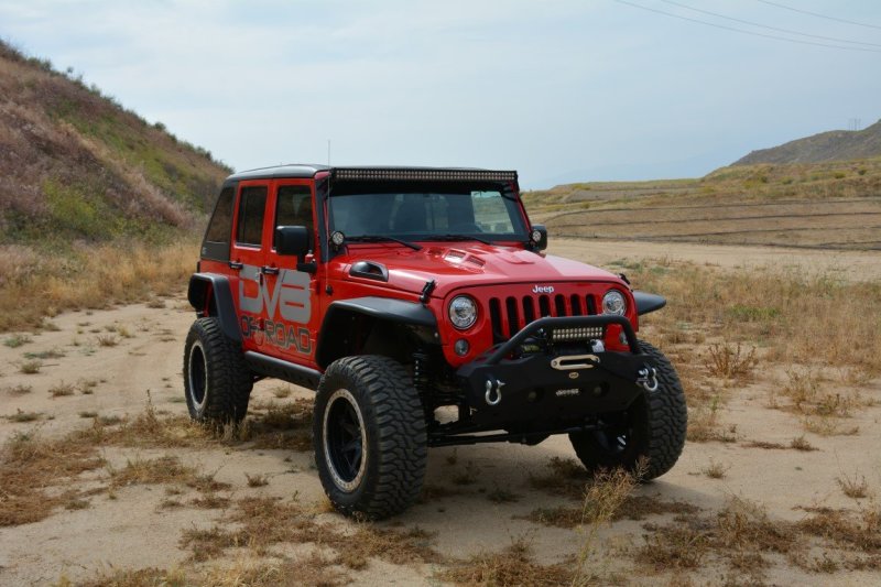DV8 Offroad 07-18 Jeep Wrangler JK Metal Heat Dispersion Hood - HDMB07-02