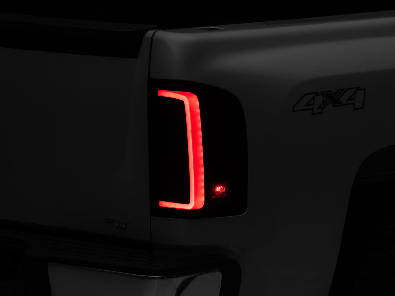 Raxiom 07-13 Chevy Silverado 1500 G2 LED Tail Lights- Black - S112711