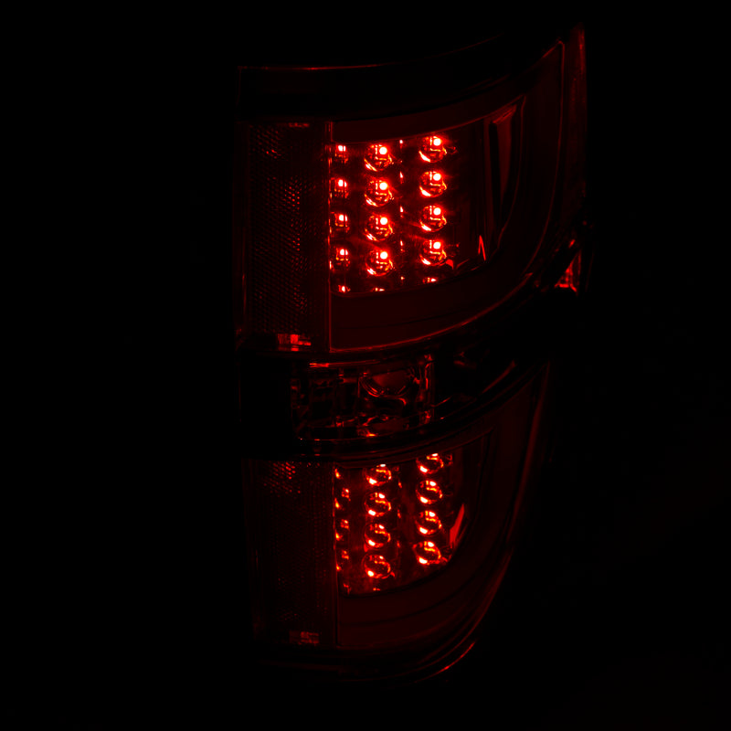 ANZO 2009-2013 Ford F-150 LED Taillights Red/Clear - 311260
