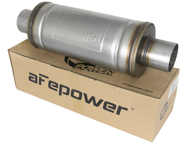 aFe MACH Force-Xp 409 SS Muffler 3in Center/Center 14in L - 49M00012