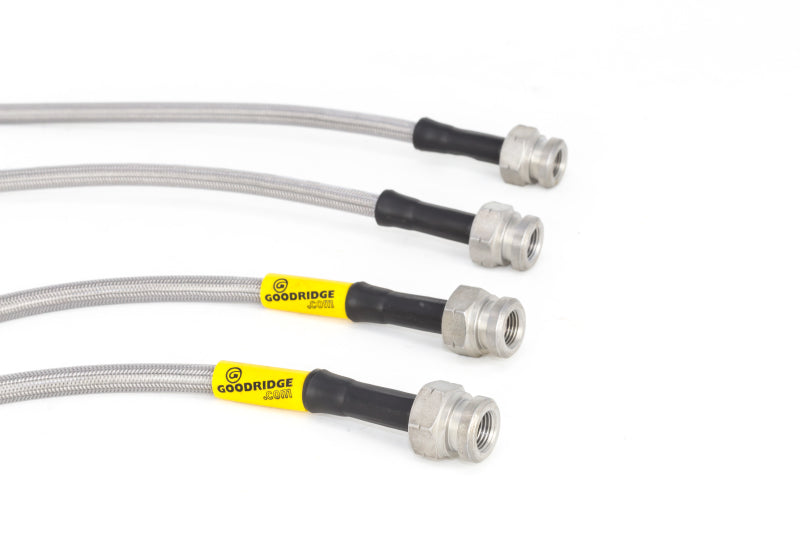 Goodridge 89-91 Honda Civic/CRX (w/Rear Drum) Stainless Steel Brake Line - 20013