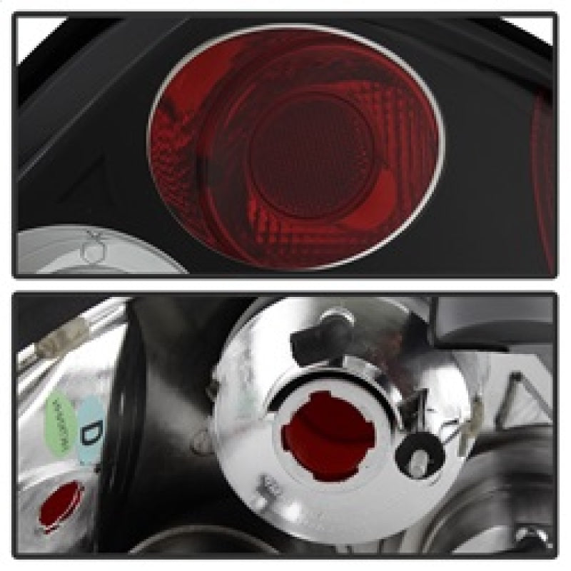 Spyder Hyundai Tiburon 03-05 Euro Style Tail Lights Black ALT-YD-HYT03-BK - 5005434