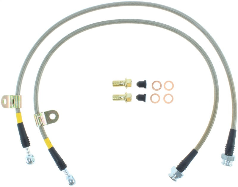 StopTech 03-07 350z/G35 Stainless Steel Front Brake Lines - 950.42004