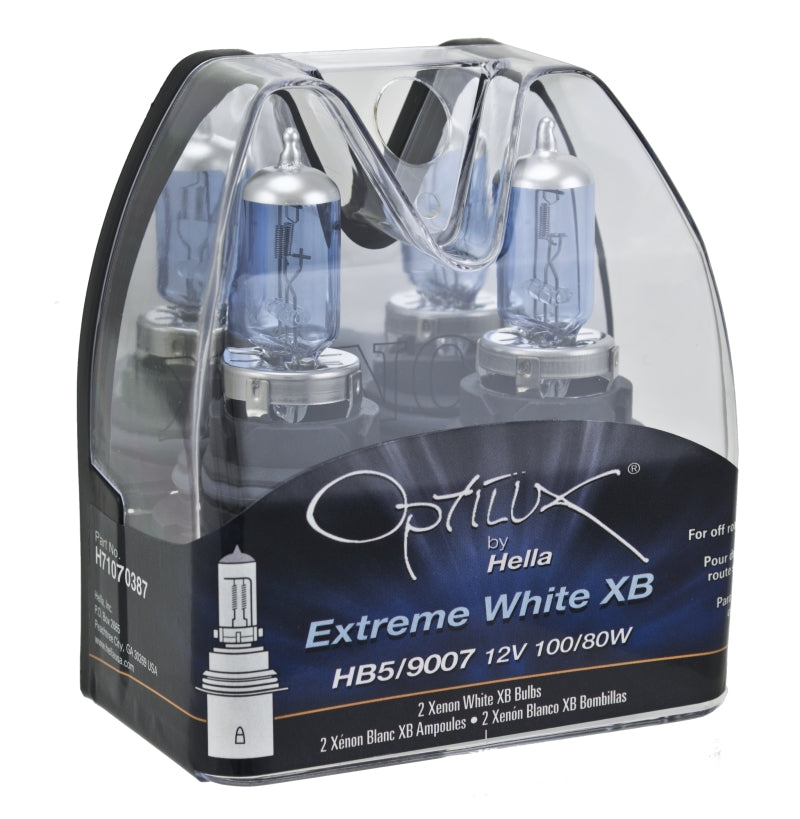Hella Optilux XB White Halogen Bulbs HB5 9007 12V 100/80W - H71070387