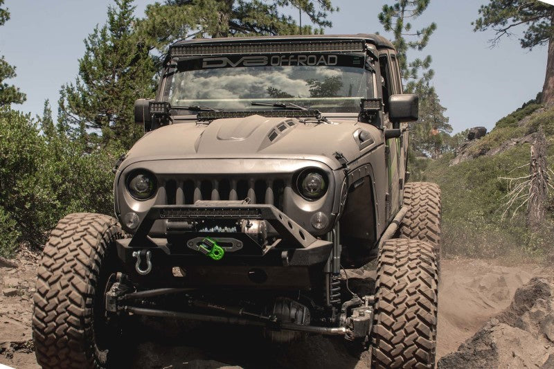 DV8 Offroad 07-18 Jeep Wrangler JK Metal Heat Dispersion Hood - HDMB07-02