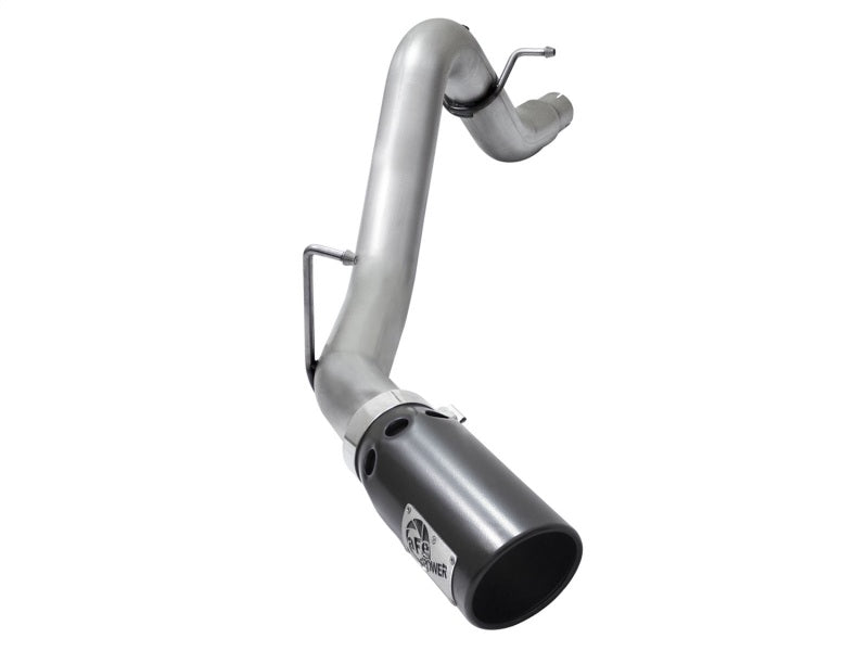 aFe LARGE BORE HD 3.5in DPF-Back Alum Exhaust w/Black Tip - 49-04064-B