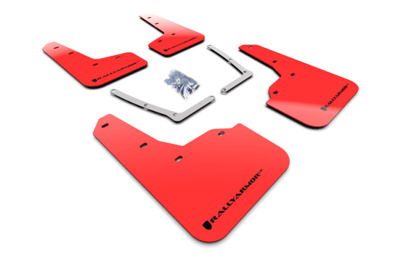 Rally Armor 16-21 Honda Civic Si Red UR Mud Flap - MF50-UR-RD/BLK