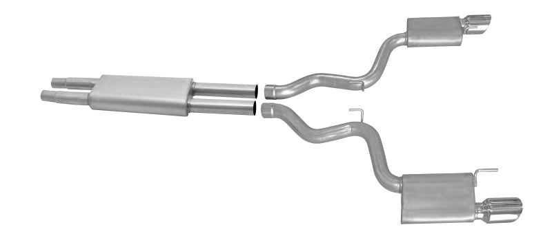 Gibson 15-17 Ford Mustang V6 3.7L 2.5in Cat-Back Dual Exhaust - 619015