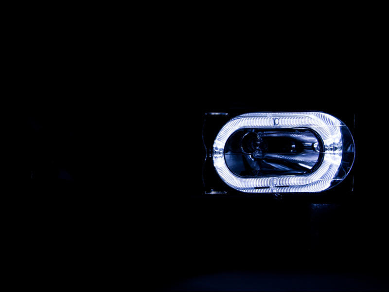 ANZO 1988-1998 Chevrolet C1500 Crystal Headlights Chrome w/ Halo - 111006