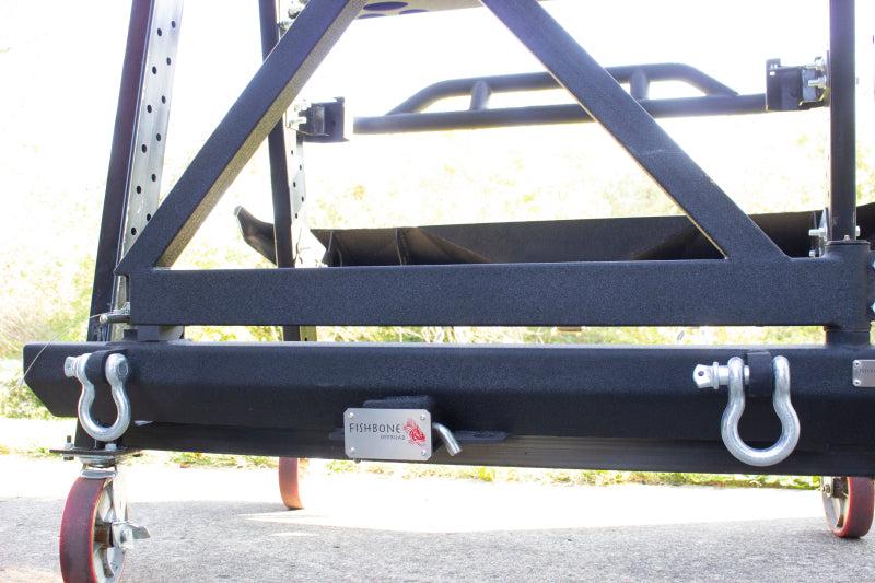 Fishbone Offroad Hitch Cover - 2In Hitch - Black Powdercoated - FB32096
