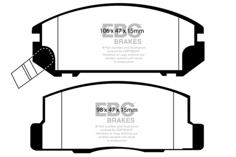 EBC Redstuff Brake Pad Sets (Rears Only) - DP31107C