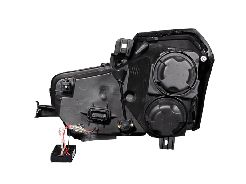 ANZO 2003-2007 Cadillac Cts Projector Headlights w/ Halo Black - 121415