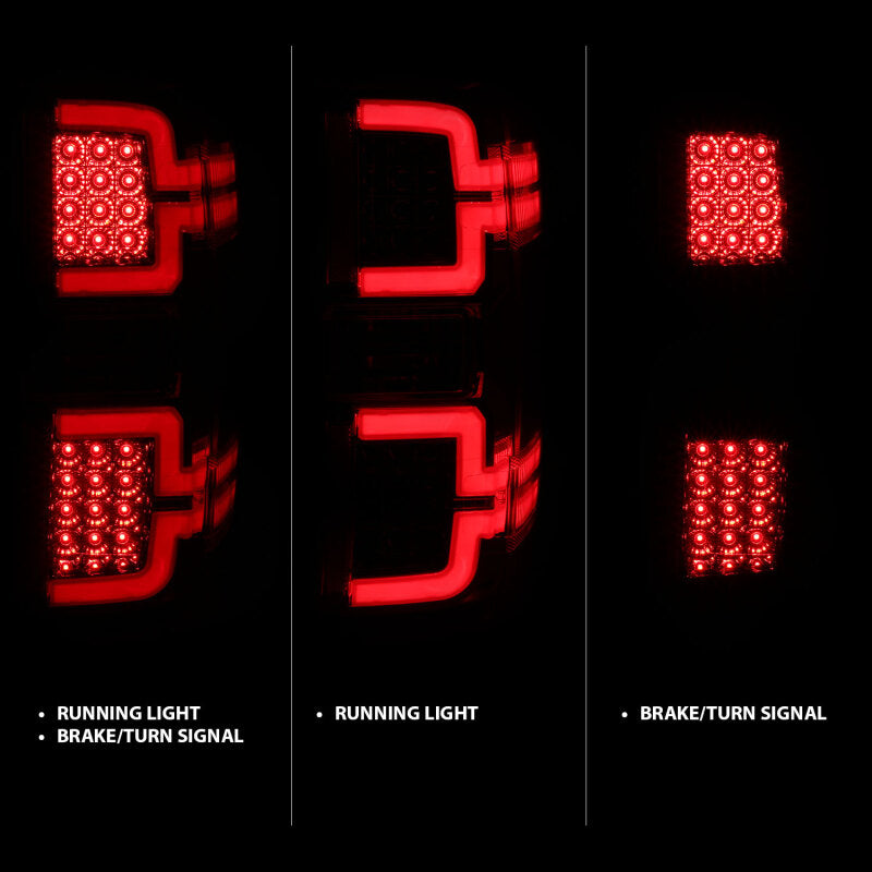 ANZO 2014-2018 Chevy Silverado 1500 LED Taillights Chrome - 311291