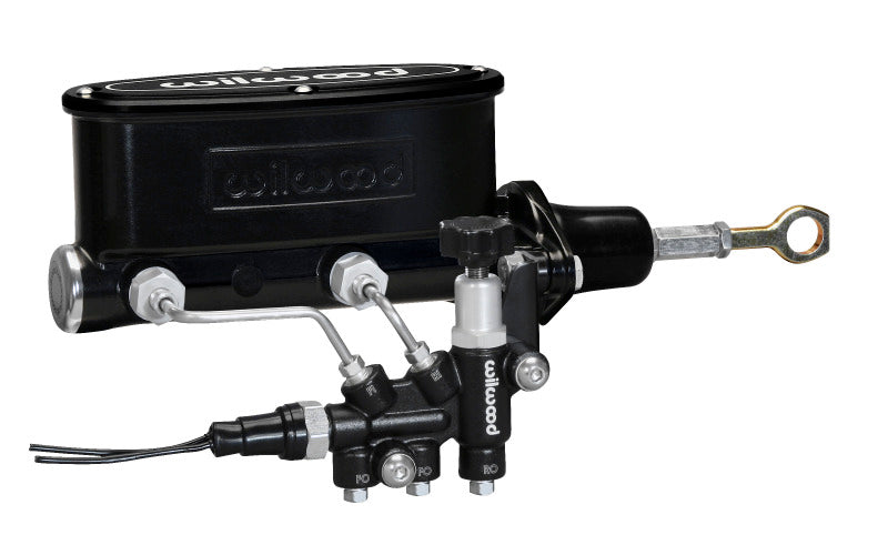 Wilwood HV Tandem M/C Kit w L/H Bracket & Prop - 261-13272-BK