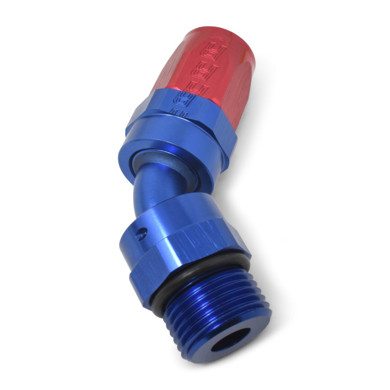 Russell Performance -10 AN Red/Blue 45 Degree Swivel Dry Sump - 612240