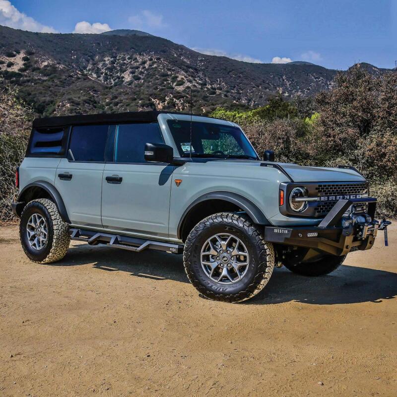 Westin/HDX 2021+ Ford Bronco Drop Nerf Step Bars - Textured - 56-14195