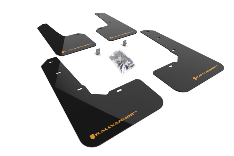 Rally Armor 22-25 Subaru Outback Wilderness Black Mud Flap Wild - MF76-UR-BLK/WOR
