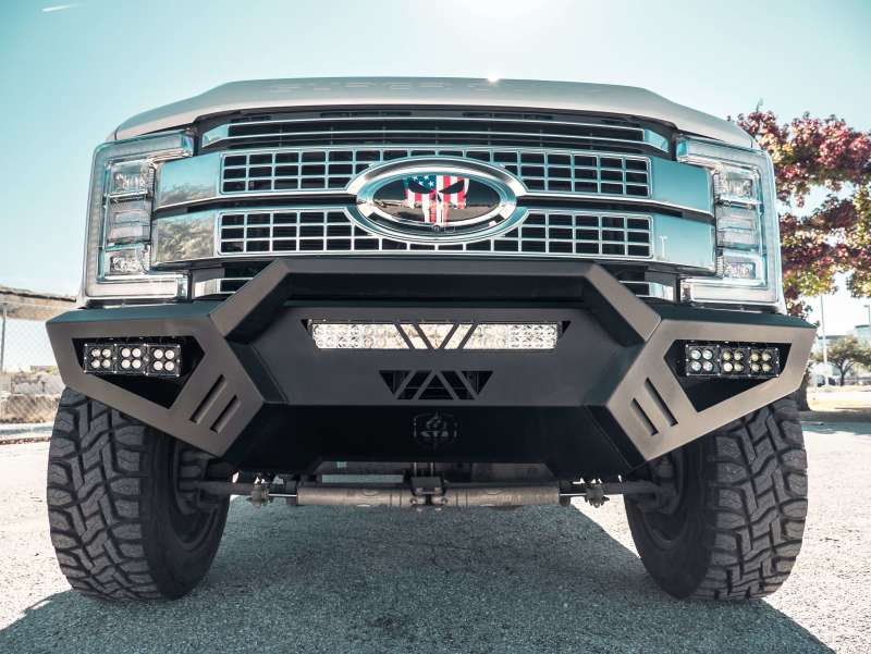 Road Armor 17-20 Ford F-250 SPARTAN Front Bumper Bolt-On Pre-Runner - 6172XFPRB