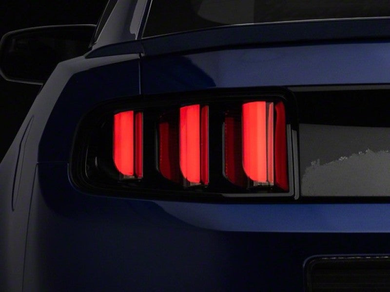 Raxiom 13-14 Ford Mustang Vector V2 Tail Lights- Black Housing - 408606