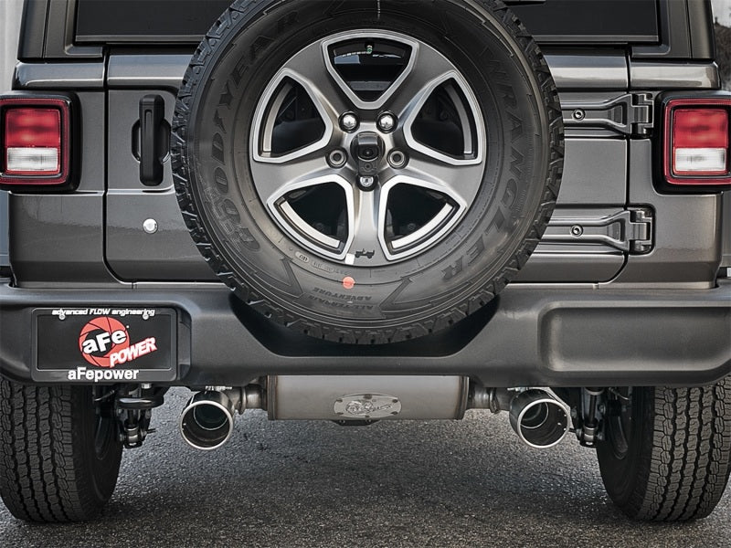 aFe Rebel Series 2.5in 409 SS Cat-Back Exhaust w/ Polished - 49-48066-P