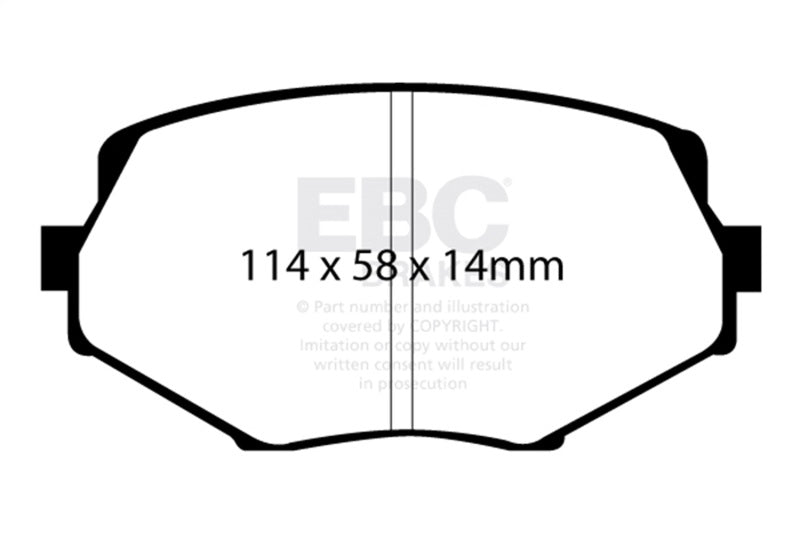 EBC Yellowstuff Brake Pad Sets (Fronts Only) - DP41002R