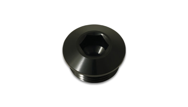 Vibrant Aluminum -8AN ORB Slimline Port Plug w/O-Ring - Anodized - 10993
