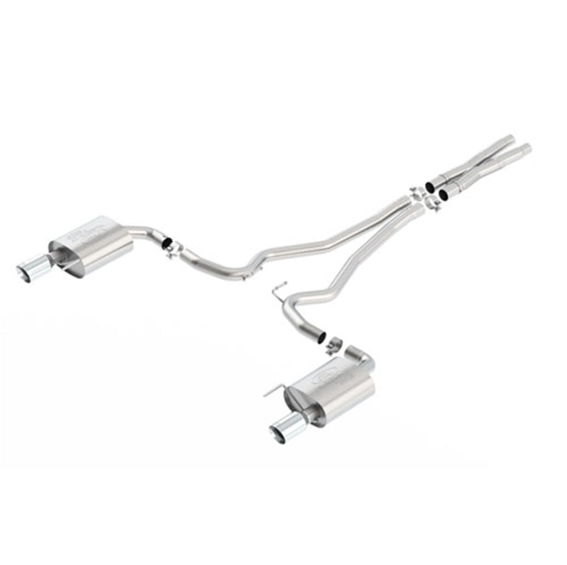 Ford Racing 2015 Mustang 5.0L Touring Cat-Back Exhaust System Chrome - M-5200-M8TC