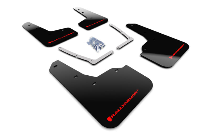 Rally Armor 16-21 Honda Civic Si Black UR Mud Flap - MF50-UR-BLK/RD