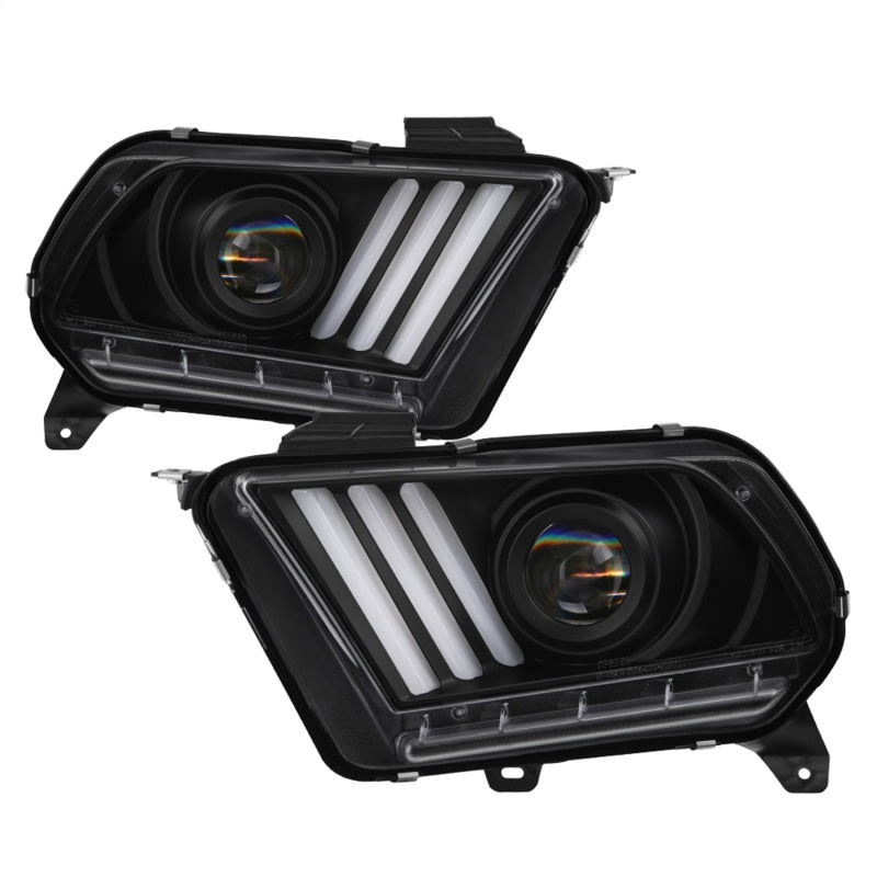 Spyder 13-14 Ford Mustang (HID Only) Projector Headlights w/Turn Signals - 5085559